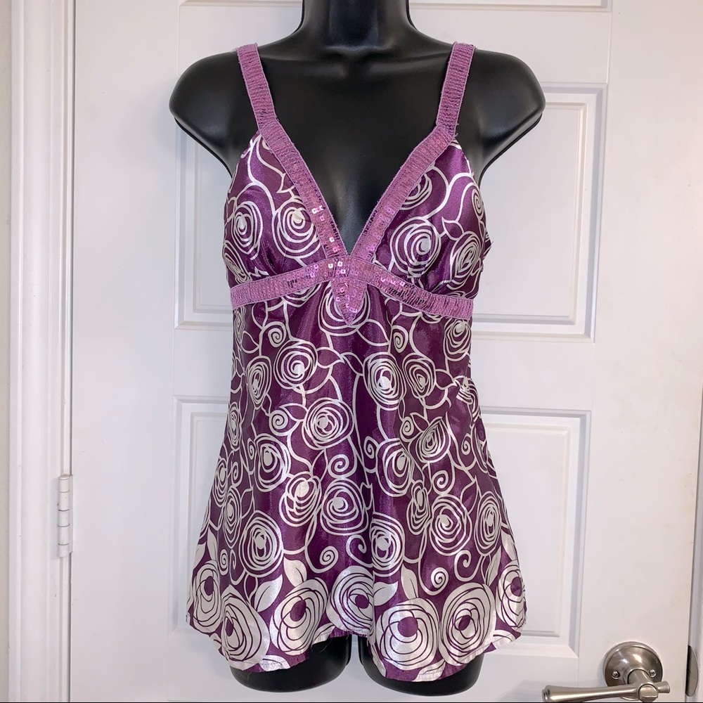 Y2K purple fit and flare top 💜